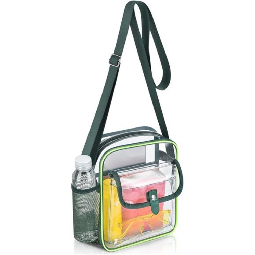 Clear Bag Stadium Approved Crossbody Purse, Clear Tote Bag for Concert Festival